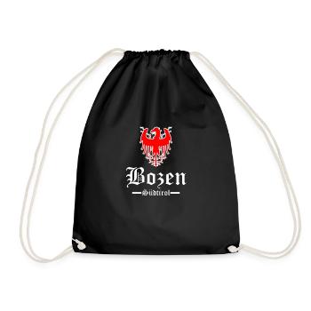 Bozen Südtirol - Turnbeutel - Schwarz - Vorne