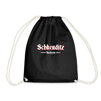 Schkeuditz - Turnbeutel - Schwarz - Vorne