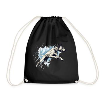 Plongée dans l’eau à quai des Danois - Sac de sport léger - noir - Devant