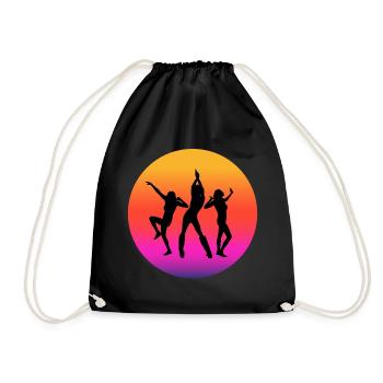 diso, fan de disco, musique disco - Sac de sport léger - noir - Devant