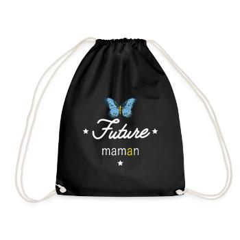 Future maman - Sac de sport léger - noir - Devant