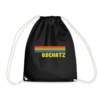 Oschatz - Turnbeutel - Schwarz - Vorne