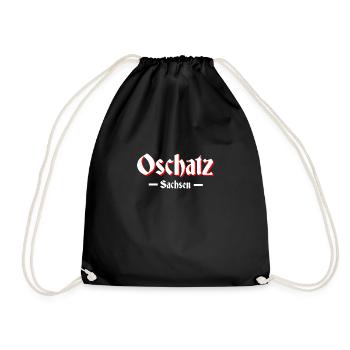Oschatz - Turnbeutel - Schwarz - Vorne
