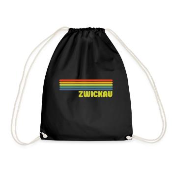 Zwickau - Turnbeutel - Schwarz - Vorne