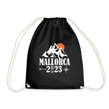 Mallorca 2023 - Turnbeutel - Schwarz - Vorne