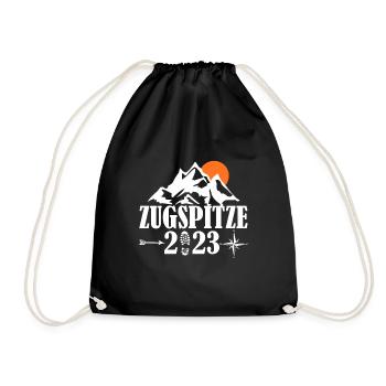 Zugspitze 2023 - Turnbeutel - Schwarz - Vorne
