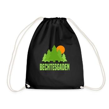 Berchtesgaden - Turnbeutel - Schwarz - Vorne