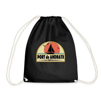 Port de Andratx - Drawstring Bag - black - Front