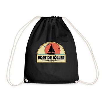 Port de Soller - Drawstring Bag - black - Front