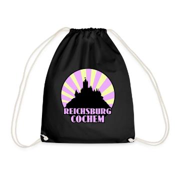 Reichsburg Cochem - Turnbeutel - Schwarz - Vorne