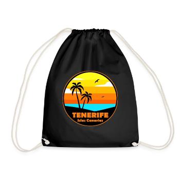 Teneriffa - Turnbeutel - Schwarz - Vorne