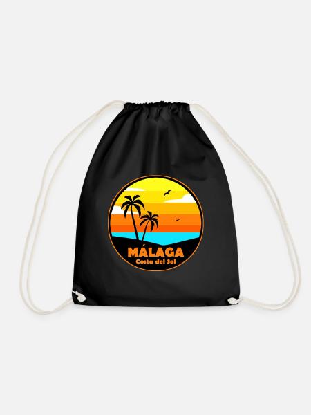 Malaga - Drawstring Bag - black
