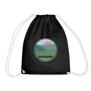 Vogesen - Turnbeutel - Schwarz - Vorne