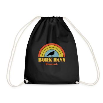 Bork Havn Dänemark - Turnbeutel - Schwarz - Vorne