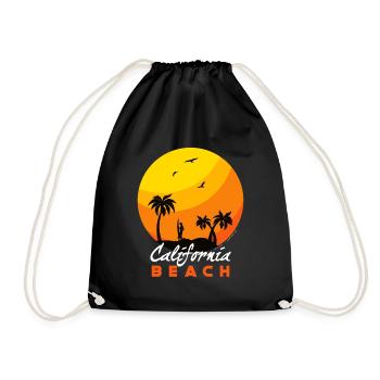 California Beach - Turnbeutel - Schwarz - Vorne