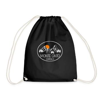 Monte Cinto Korsika - Turnbeutel - Schwarz - Vorne