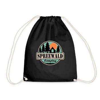 Spreewald Camping - Turnbeutel - Schwarz - Vorne