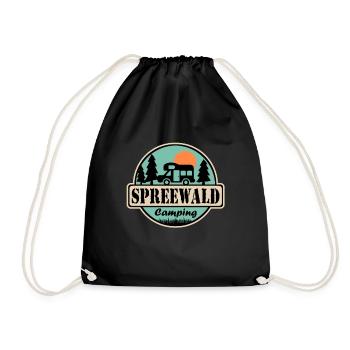 Spreewald Camping - Turnbeutel - Schwarz - Vorne