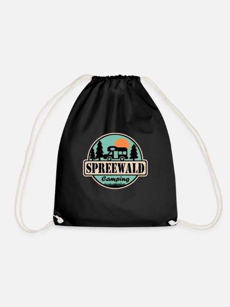 Spreewald Camping - Turnbeutel - Schwarz