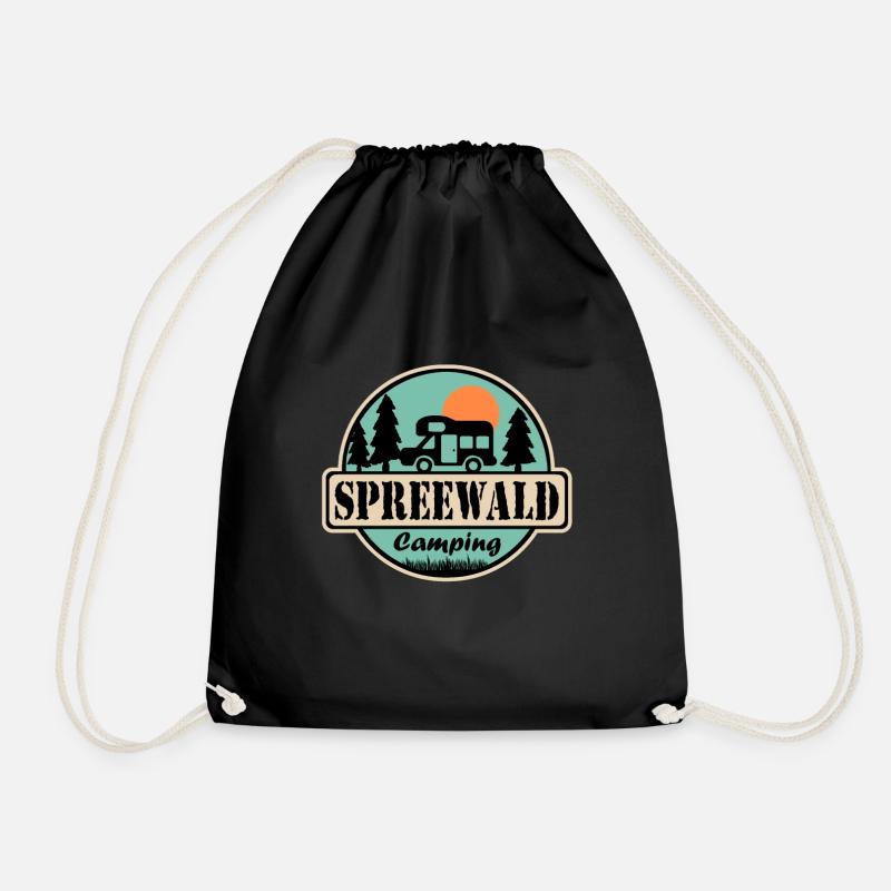 Spreewald Camping - Turnbeutel - Schwarz