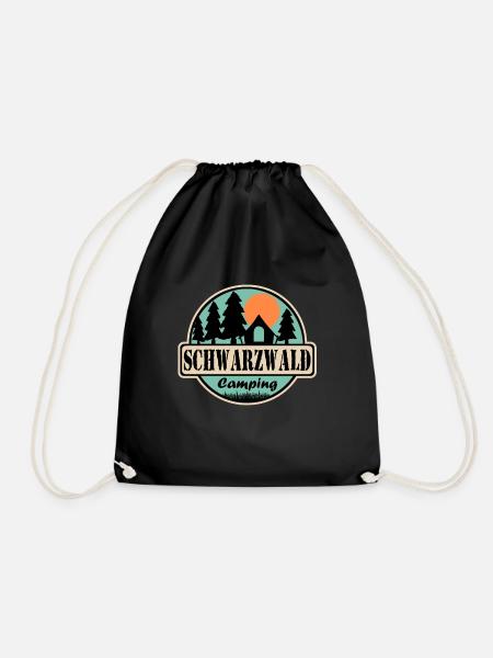 Schwarzwald Camping - Turnbeutel - Schwarz