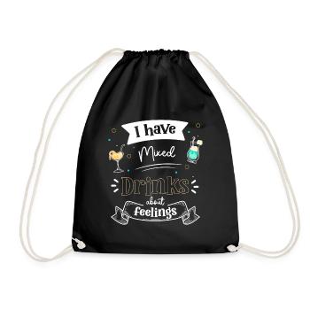 Cocktail Bouteille d’alcool - Sac de sport léger - noir - Devant