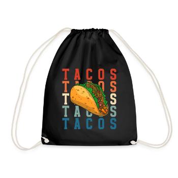 Mexican Foodie Favorite Food Fiesta - Drawstring Bag - black - Front