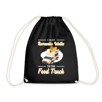 Food Truck Meal Foodie - Drawstring Bag - black - Front