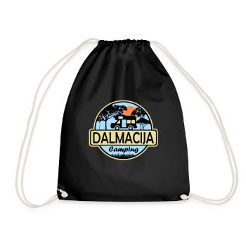 Dalmacija Camping - Turnbeutel - Schwarz - Vorne