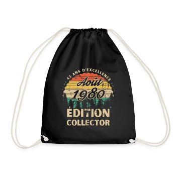 43 ans D excellence Août 1980 édition collector - Sac de sport léger - noir - Devant