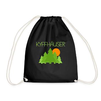Kyffhäuser - Turnbeutel - Schwarz - Vorne