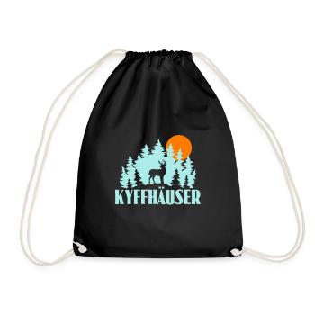 Kyffhäuser - Turnbeutel - Schwarz - Vorne