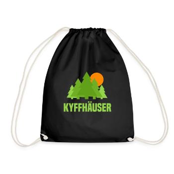 Kyffhäuser - Turnbeutel - Schwarz - Vorne