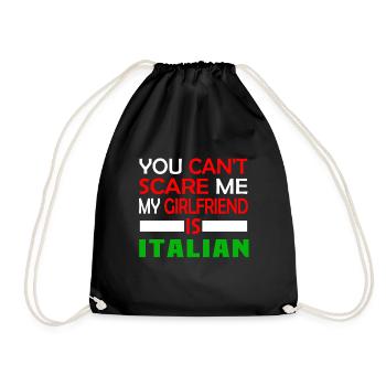 Petite amie italienne - Sac de sport léger - noir - Devant
