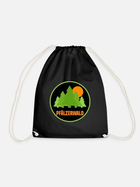Pfälzerwald - Turnbeutel - Schwarz