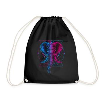Symbol Sun Warrior Element - Drawstring Bag - black - Front