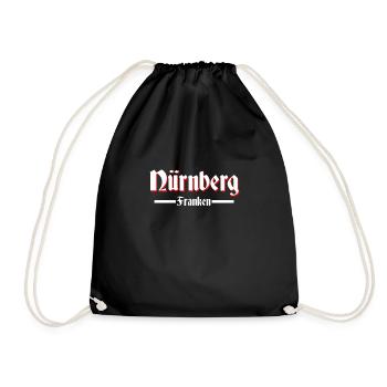 Nürnberg - Turnbeutel - Schwarz - Vorne