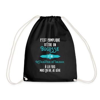 C'est compliqué d'être Bogosse Restaurateur - Sac de sport léger - noir - Devant