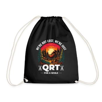 QRT dans la nature Opérateurs de radio amateur Coucher de soleil en plein air - Sac de sport léger - noir - Devant