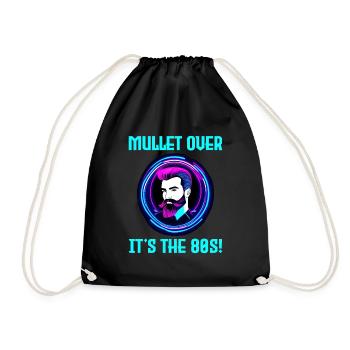 Néon rétro Signe des années 80 Style Mulet Hair - Sac de sport léger - noir - Devant
