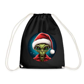 Noël des extraterrestres - Sac de sport léger - noir - Devant