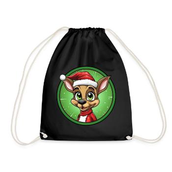 Ant Christmas - Drawstring Bag - black - Front