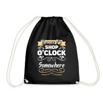 Shop Gift Queen - Drawstring Bag - black - Front
