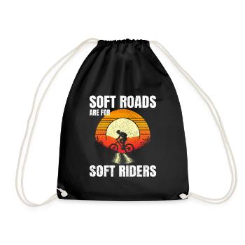 Gravier pittoresque Lever du soleil Routes molles Pas pour nous - Sac de sport léger - noir - Devant