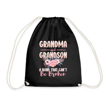 Grands-parents, petits-enfants, famille, personne préférée - Sac de sport léger - noir - Devant