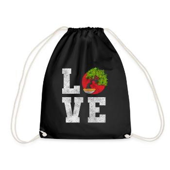 Bonsai Growers - Drawstring Bag - black - Front