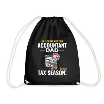 Comptable Papa Comptabilité Finance Financier Drôle - Sac de sport léger - noir - Devant