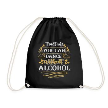 Alkohol Gesundheit - Turnbeutel - Schwarz - Vorne