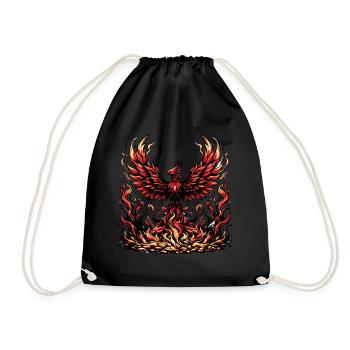Un phénix majestueux renaissant de ses cendres - Sac de sport léger - noir - Devant