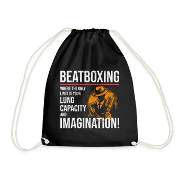 Beatboxing Culture Rhythmic Beatbox Artistry Music - Drawstring Bag - black - Front